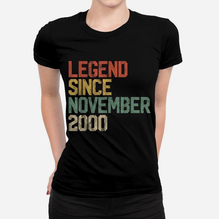 Legend Since November 2000 19Th Birthday Gift 19 Year Old Women T-shirt