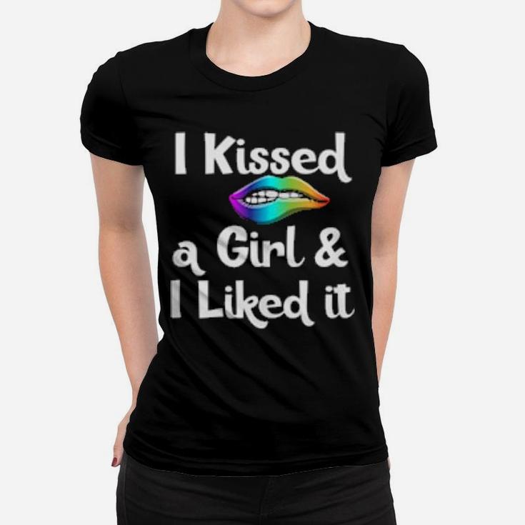 Lesbian Clothes I Kissed A Girl And I Liked It Gay Women T-shirt
