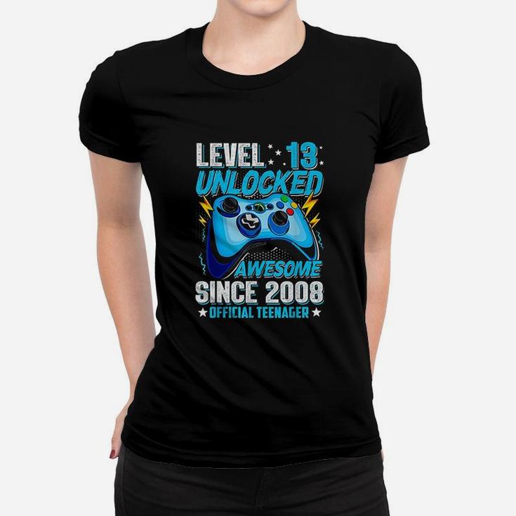 Level 13 Unlocked Official Teenager 13Th Birthday Women T-shirt