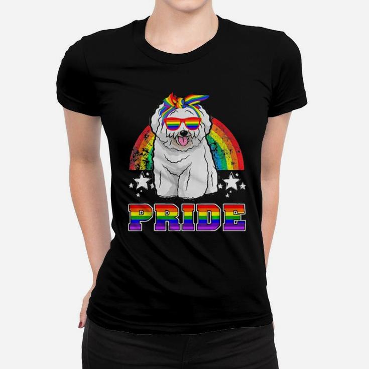 Lgbt Bichon Frise Dog Gay Pride Rainbow Women T-shirt