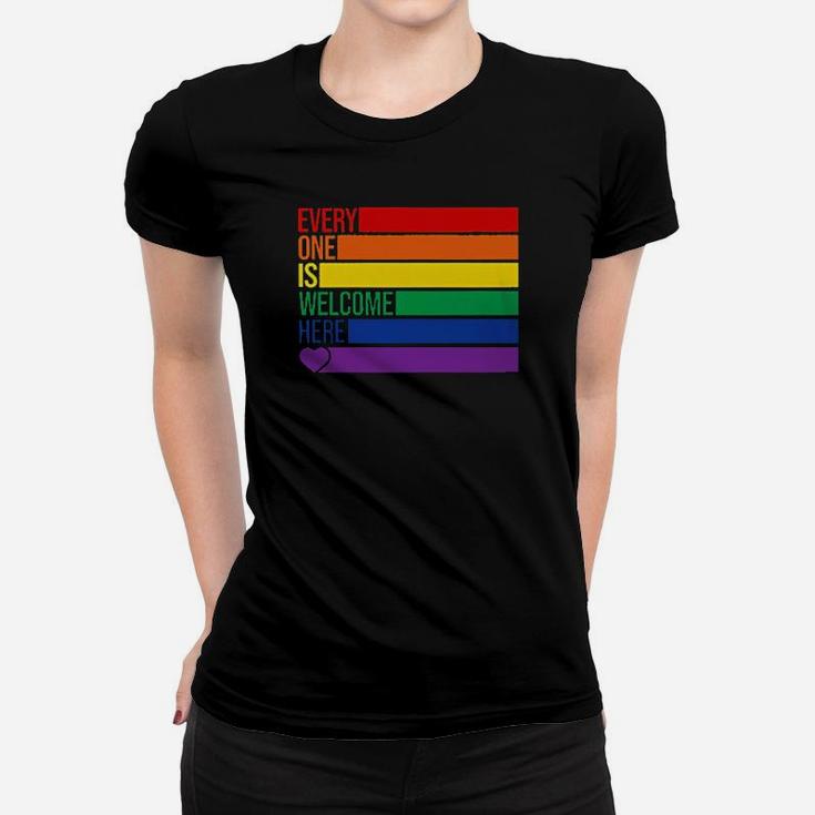 Lgbt Flag Every One Is Welcome Here Women T-shirt