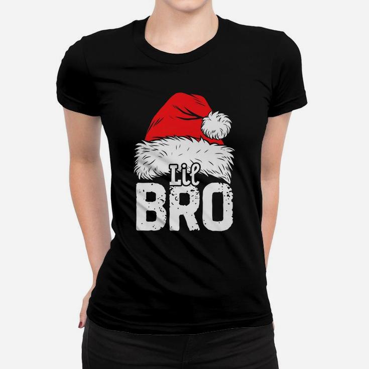 Little Brother Santa Christmas Family Matching Xmas Boys Women T-shirt