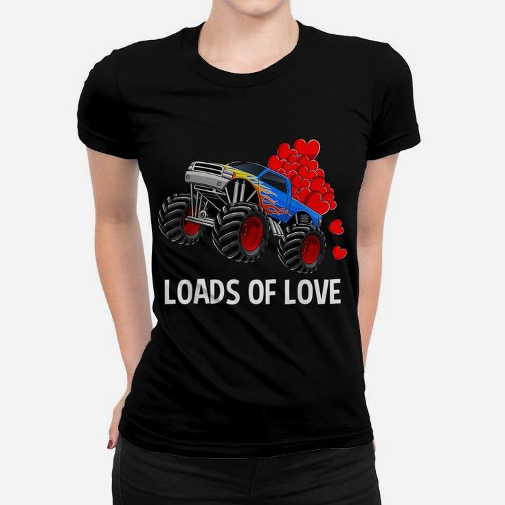 Loads Of Love - Monster Truck Valentine's Day Gift Boys Kids Women T-shirt