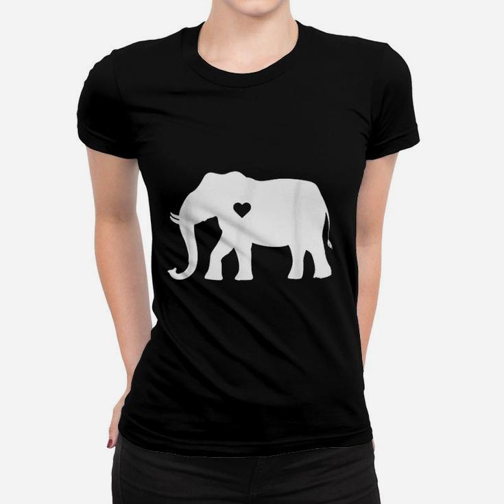 Love Elephant Heart Women T-shirt