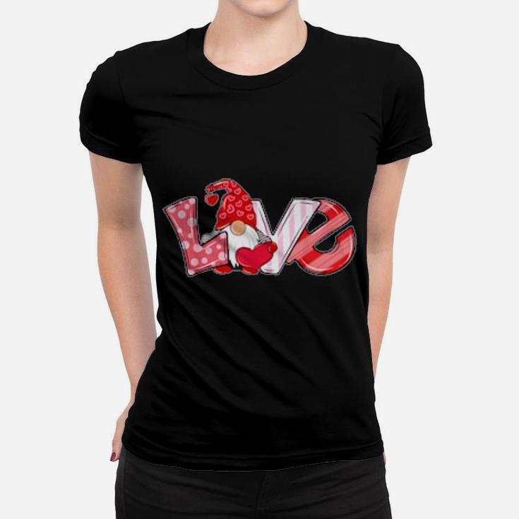 Love Letter With Gnome Design Valentine's Day Women T-shirt