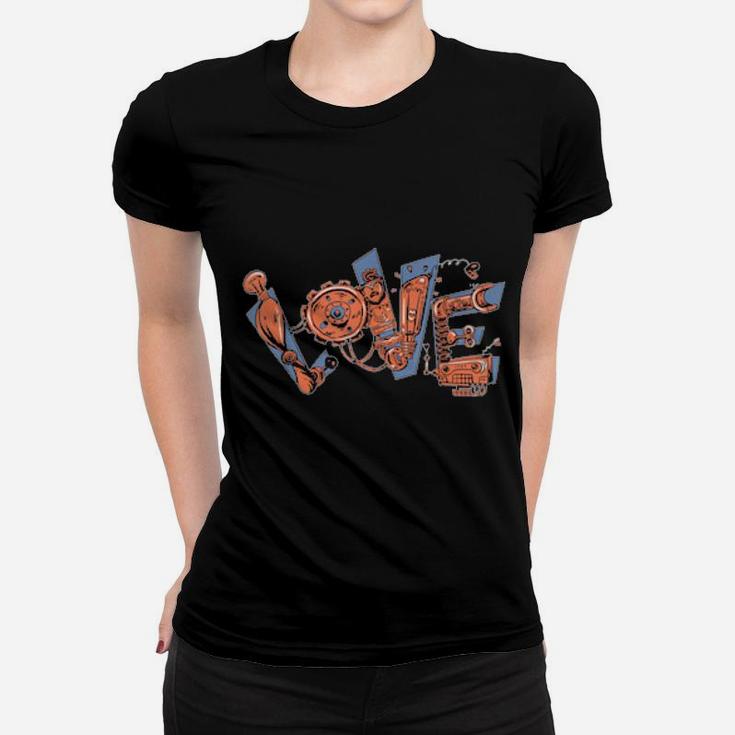 Love Mechanic Valentines For Mechanics Women T-shirt
