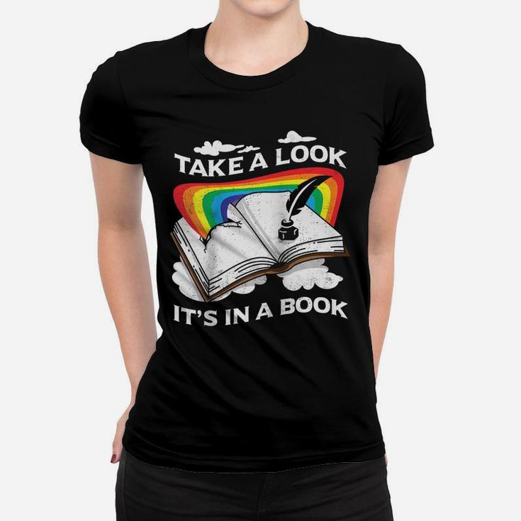 Love Reading Love Rainbows Gift Retro Rainbow Design Raglan Baseball Tee Women T-shirt
