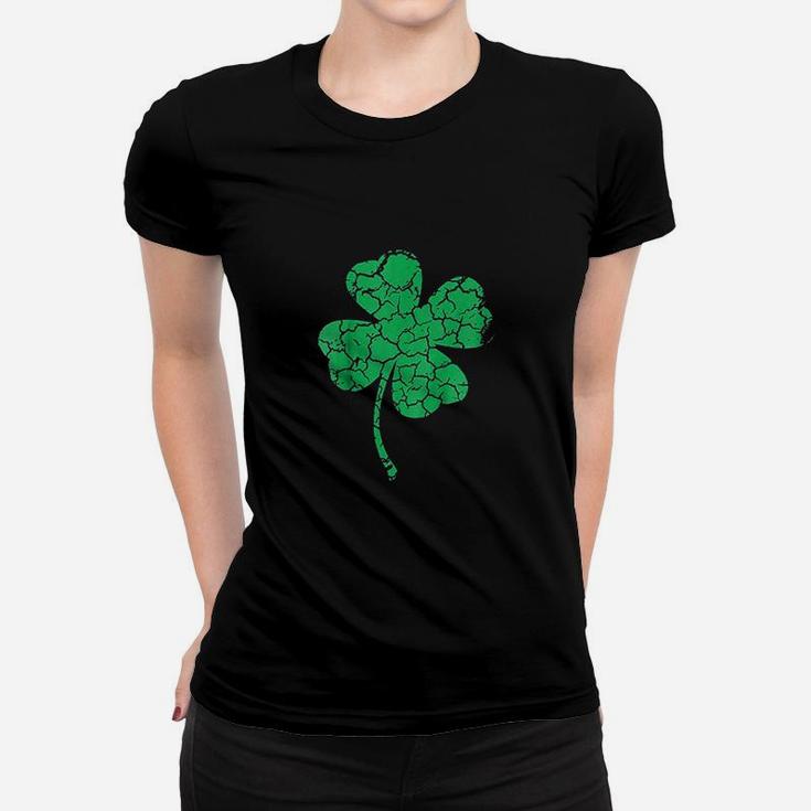 Lucky Four Leaf Clover St Patricks Day Women T-shirt