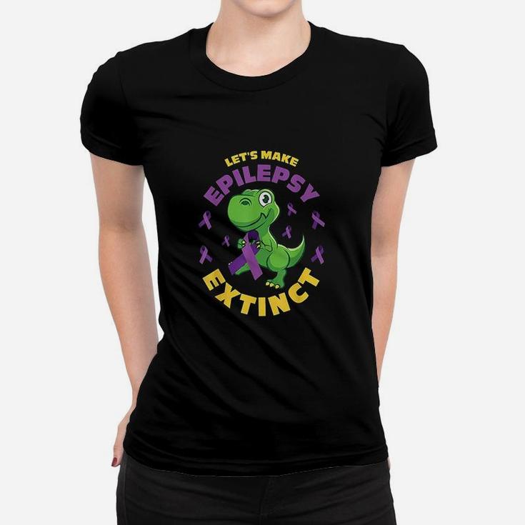 Make Epilepsy Extinct Dinosaur Women T-shirt