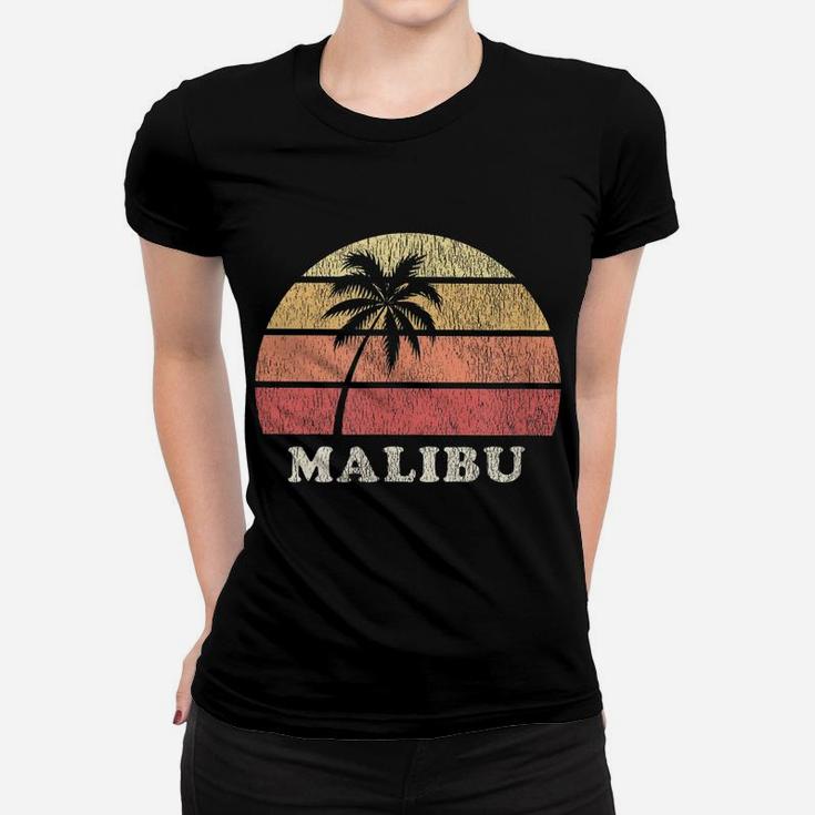 Malibu Ca Vintage 70S Retro Throwback Design Women T-shirt
