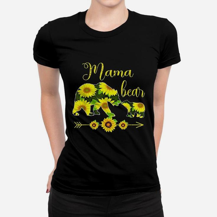Mama Bear Sunflower Women T-shirt