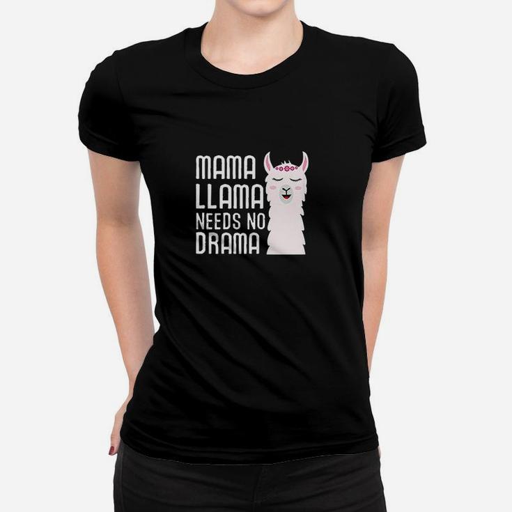 Mama Llama Needs No Drama Funny And Cute Llama Design Women T-shirt