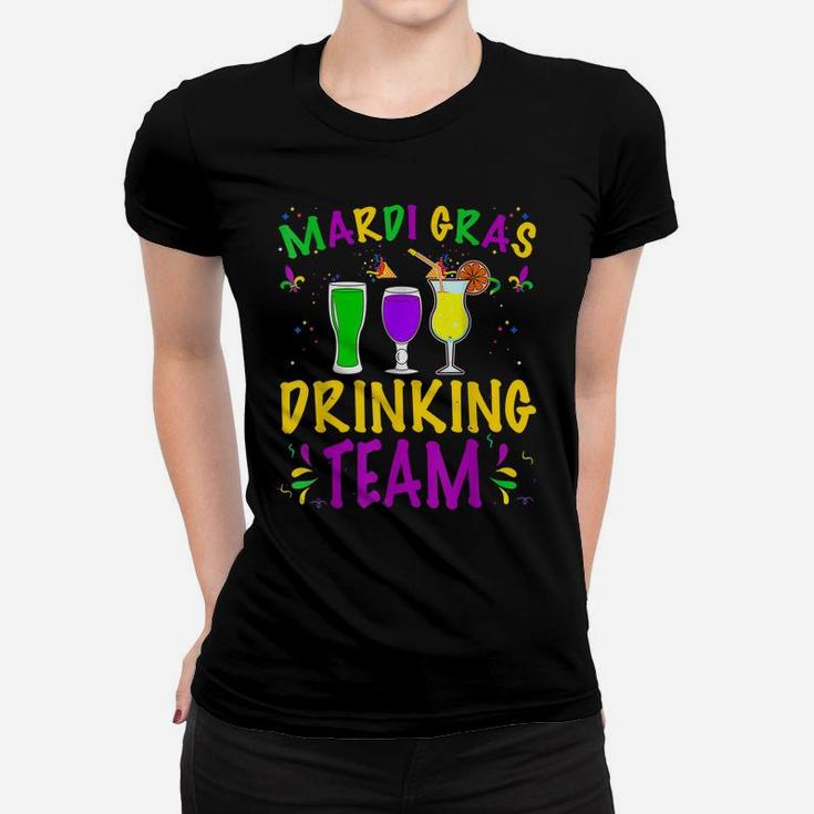 Mardi Gras Party Drinking Team Crawfish Carnival Parade Women T-shirt