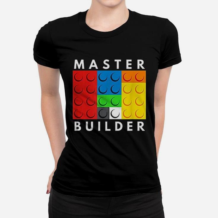 Master Builder Building Blocks Brick Builders Toys Gift Women T-shirt