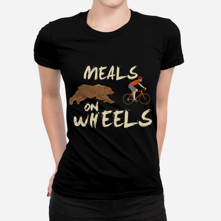 Meals On Wheels Cycling & Nature Design For Mountain Biker Women T-shirt