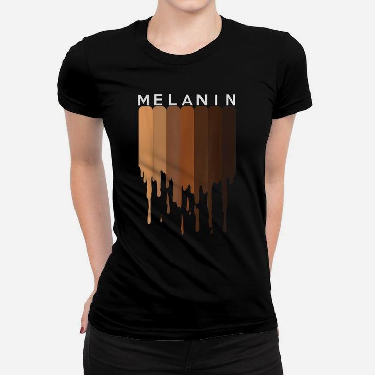Melanin Shades Black Pride Black History Funny Gift Women T-shirt