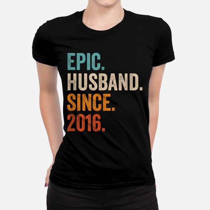 Mens Epic Husband Since 2016 | 5Th Wedding Anniversary 5 Years Women T-shirt