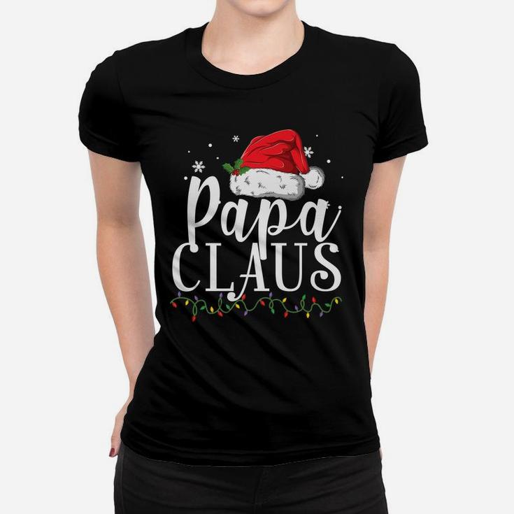 Mens Funny Papa Claus Christmas  Pajamas Santa Gift Women T-shirt