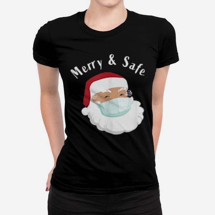 Merry And Safe Santa Women T-shirt