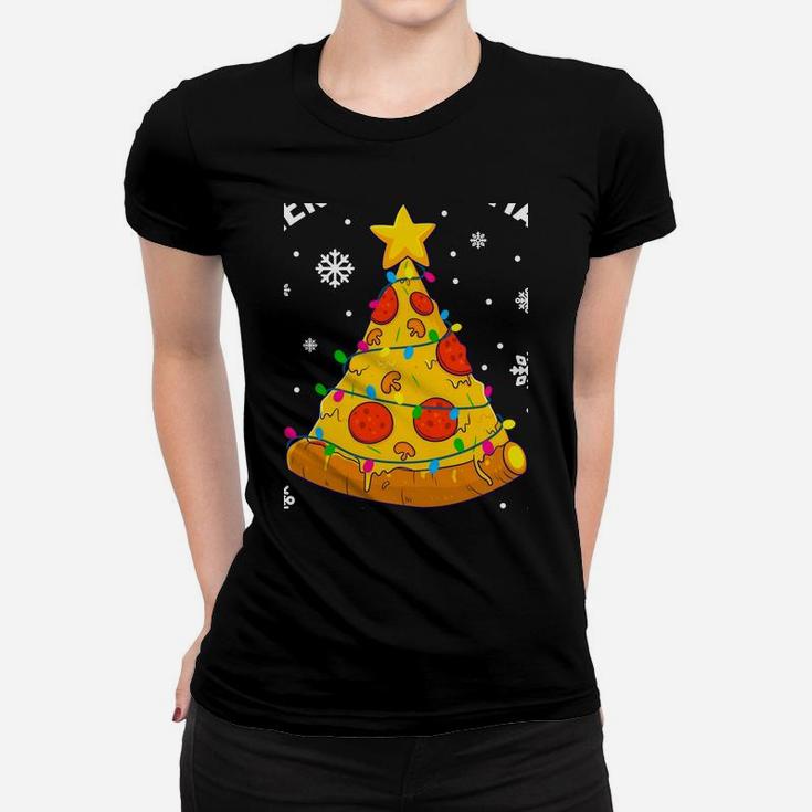 Merry Crustmas Pizza Christmas Tree Xmas Gifts Kids Men Sweatshirt Women T-shirt