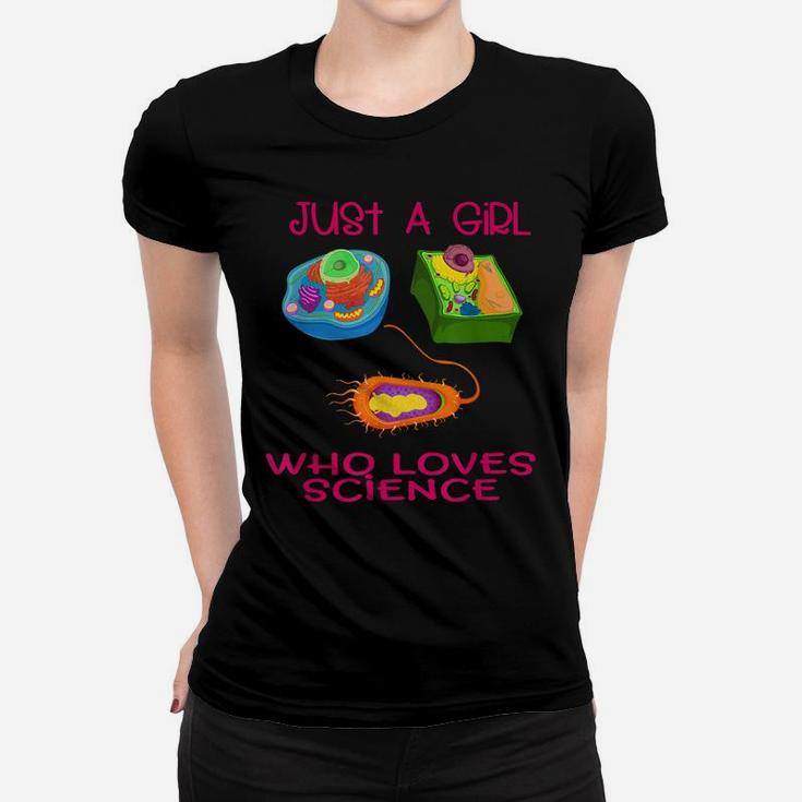 Microbiology Science Biology Teacher Student Cell Girls Kids Women T-shirt