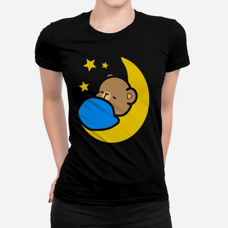 Milk Mocha Bear Heavenly Sleep Moon Stars Valentines Him Shirt Women T-shirt