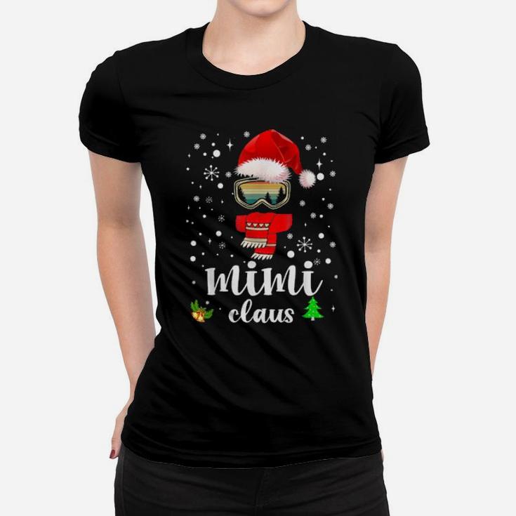 Mimi Claus Santa Claus Xmas For Mom Grandma Women T-shirt
