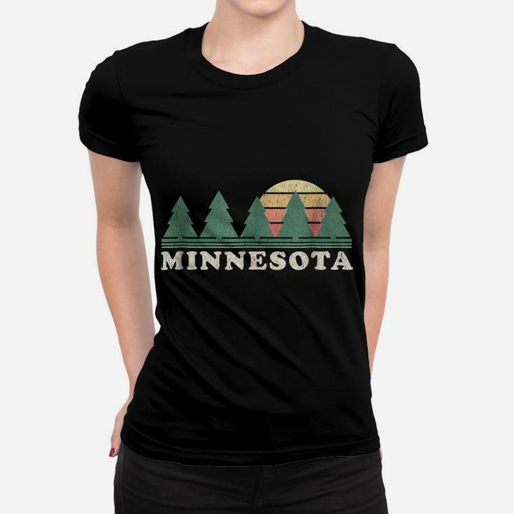 Minnesota Mn  Vintage Graphic Tee Retro 70S Design Women T-shirt