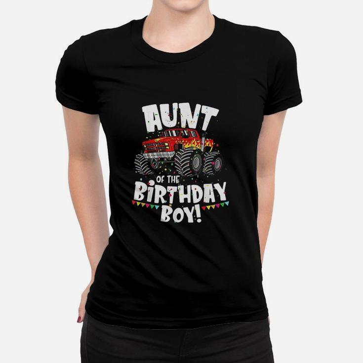 Monster Truck Aunt Of The Birthday Boy Women T-shirt