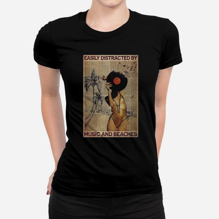 Music And Beaches Women T-shirt