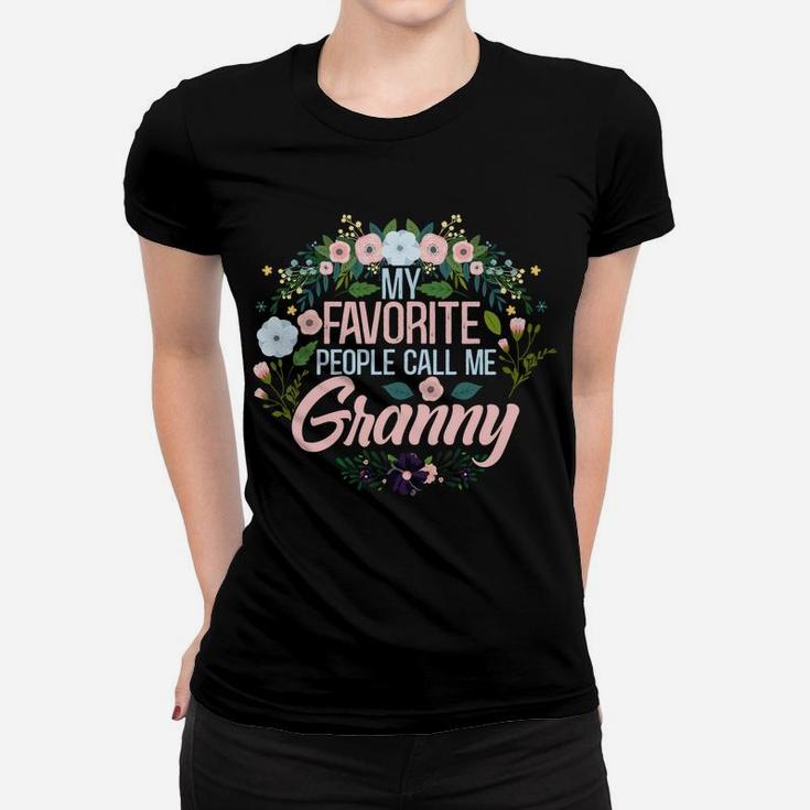My Favorite People Call Me Granny, Xmas Momgrandma Sweatshirt Women T-shirt