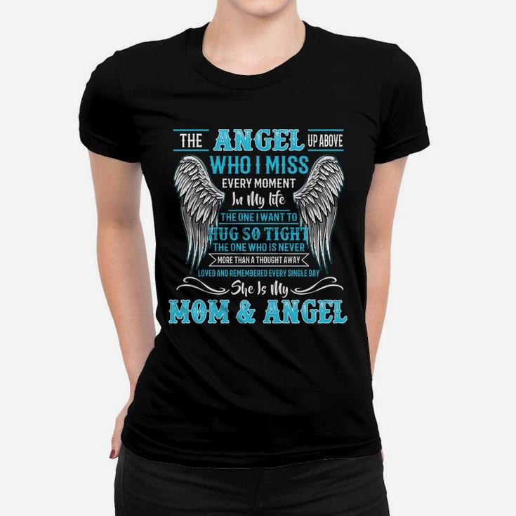 My Mom Is Guardian Angel-For Daughter Son Lost Mom In Heaven Women T-shirt