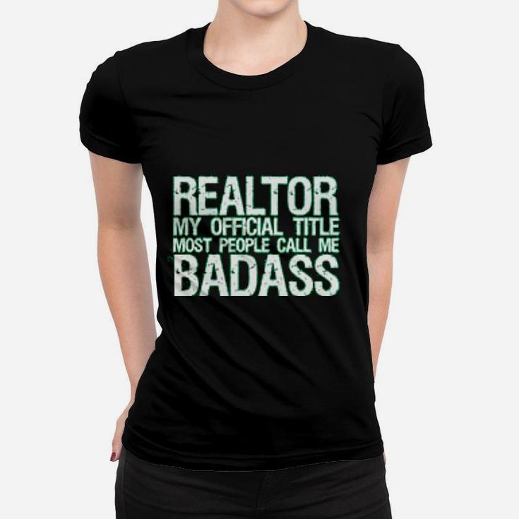 My Official Title Real Estate Agent Gifts Realtor Job Women T-shirt