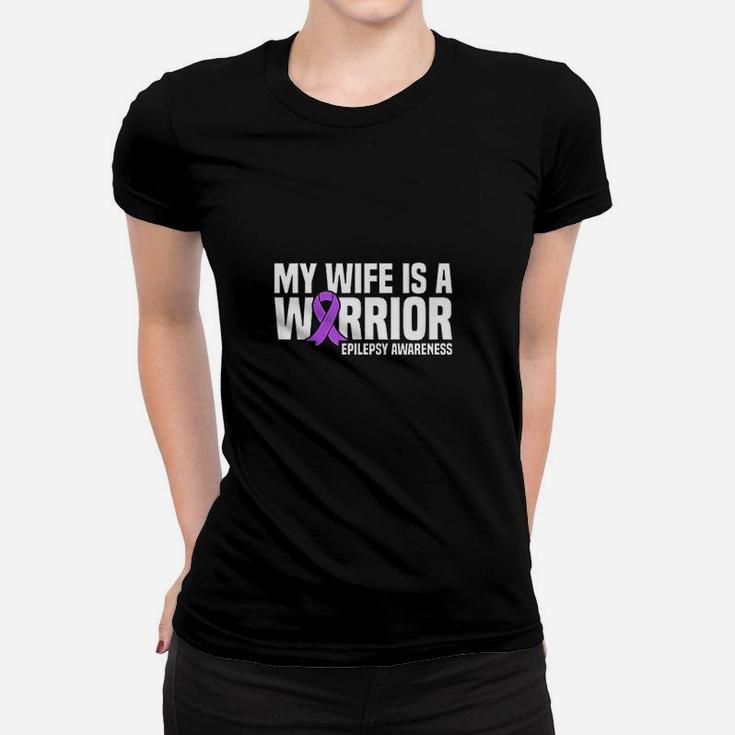 My Wife Is A Purple Ribbon Women T-shirt