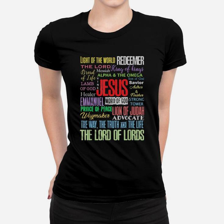 Names Of Jesus Christian Women T-shirt