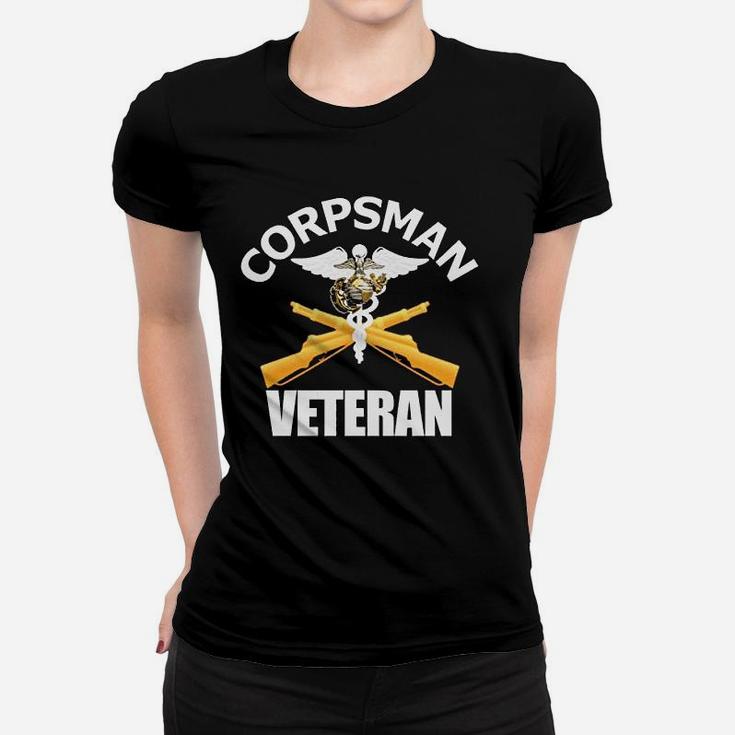 Navy Corpsman Navy Veteran Gift Ideas Women T-shirt