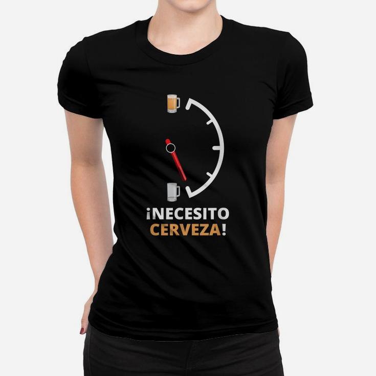 Necesito Cerveza Funny Beer Saying For Drinking Beer Women T-shirt