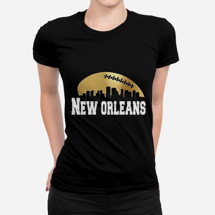New Orleans Football Skyline Women T-shirt