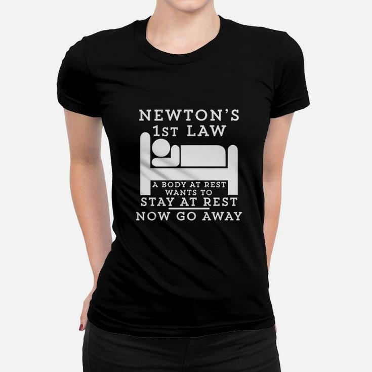 Newtons Law A Body At Rest Women T-shirt
