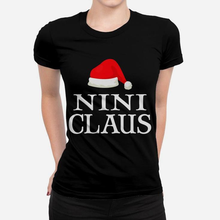 Nini Claus Christmas Family Matching Costume For Women Women T-shirt