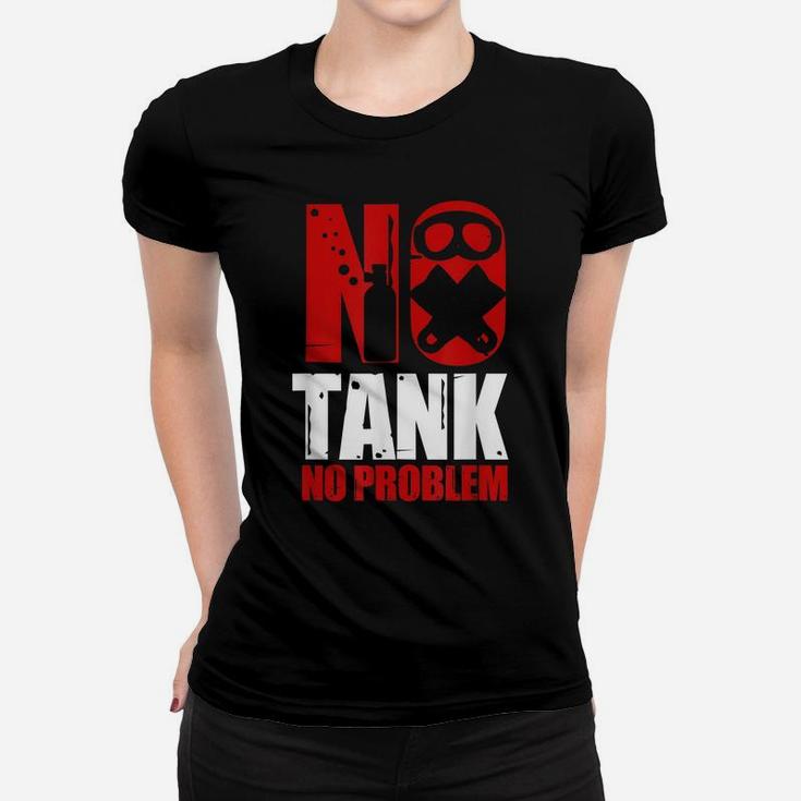 No Tank No Problem Diving Ocean Freediving Apnea Dive Shirt Women T-shirt
