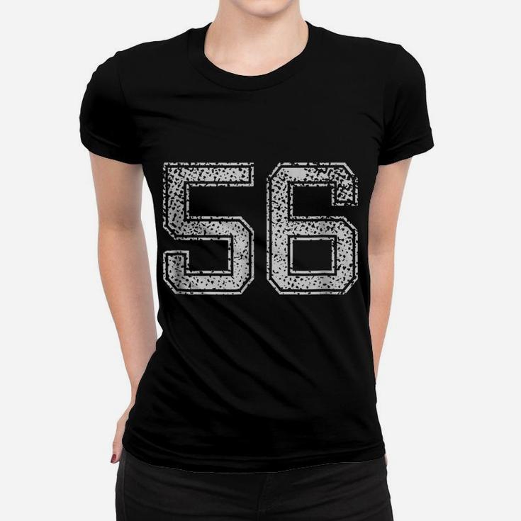 Number  56  Numbered Retro Style Birthday Gift Women T-shirt