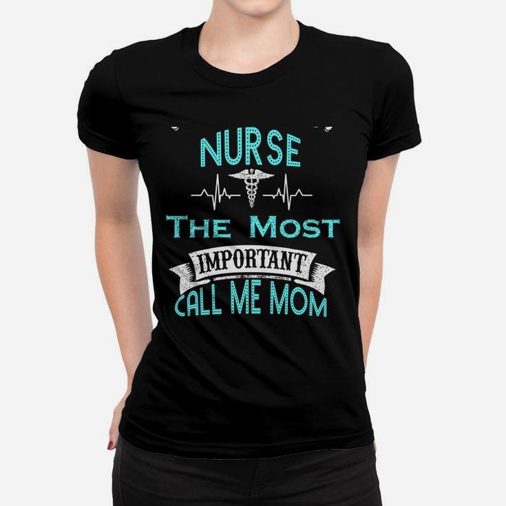 Nurse Mom Mother's Day Gift For Nurses Back Print Hoodie Women T-shirt