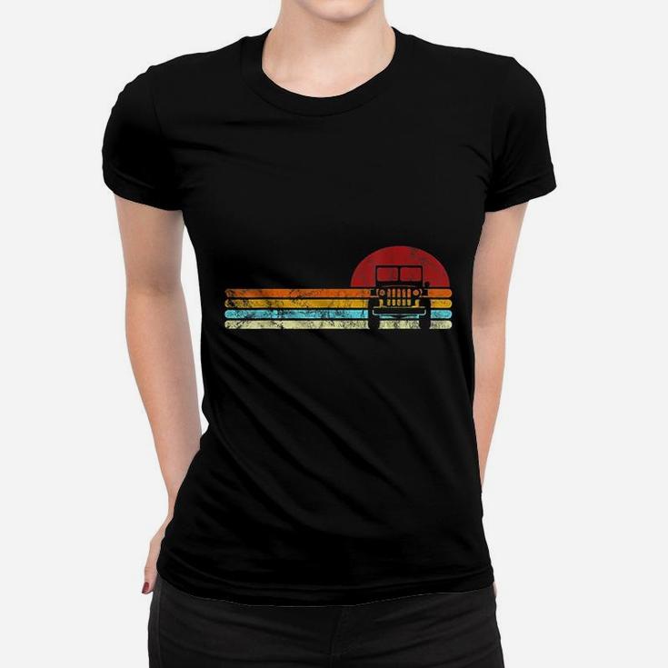 Off Road 4X4 Vintage Retro 70S Sunset Off Road Gift Women T-shirt