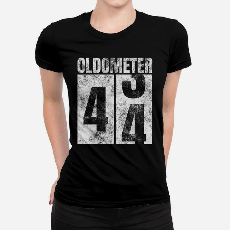 Oldometer 43-44 Yrs Old Man Woman Bday Graphic 44Th Birthday Women T-shirt