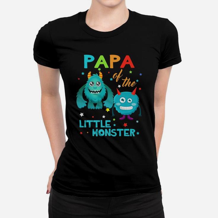 Papa Of The Little Monster Birthday Monster Women T-shirt
