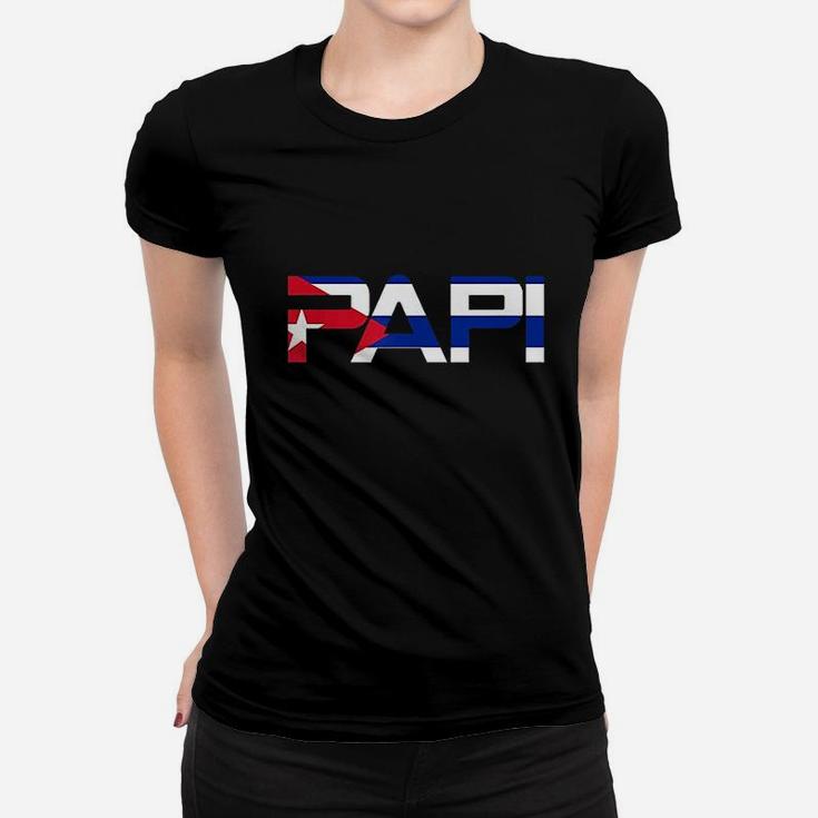 Papi Cuban Flag Women T-shirt