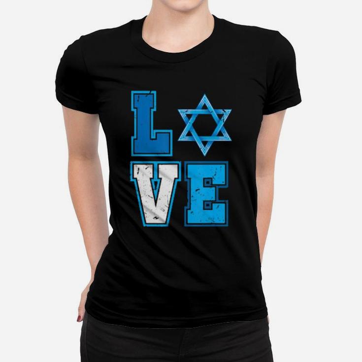 Ph Love Hanukkah Star Of David Happy Chanukkah Women T-shirt