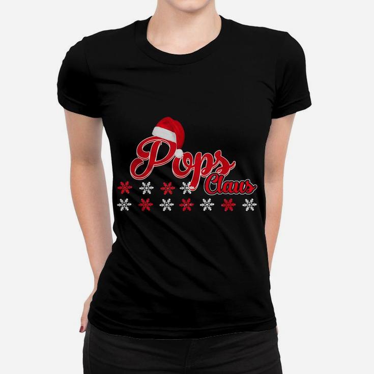 Pops Claus Matching Family Christmas Pajamas Gifts Women T-shirt