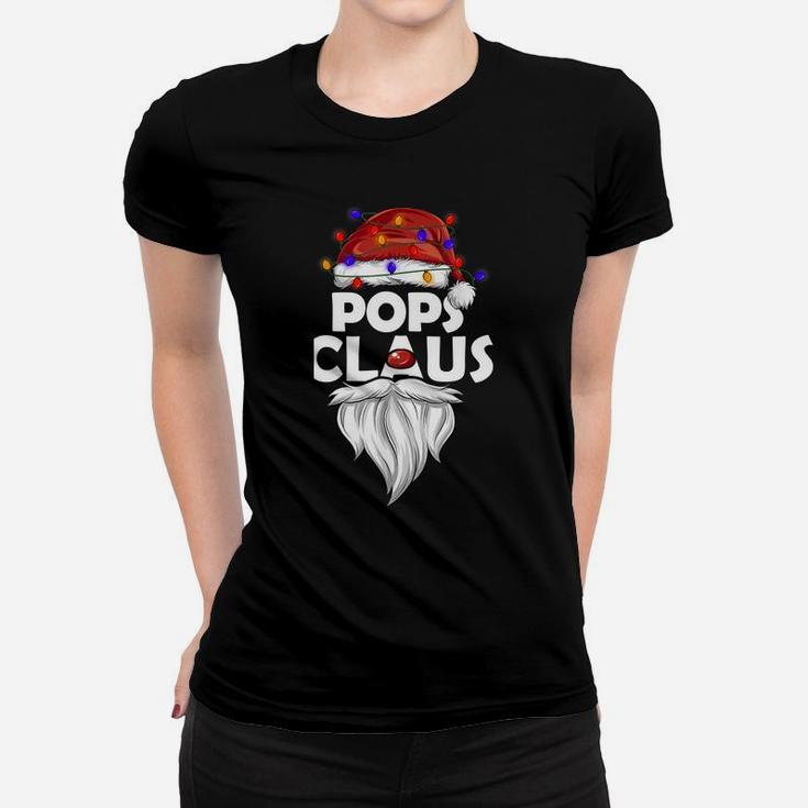 Pops Claus Shirt Christmas Pajama Family Matching Xmas Women T-shirt